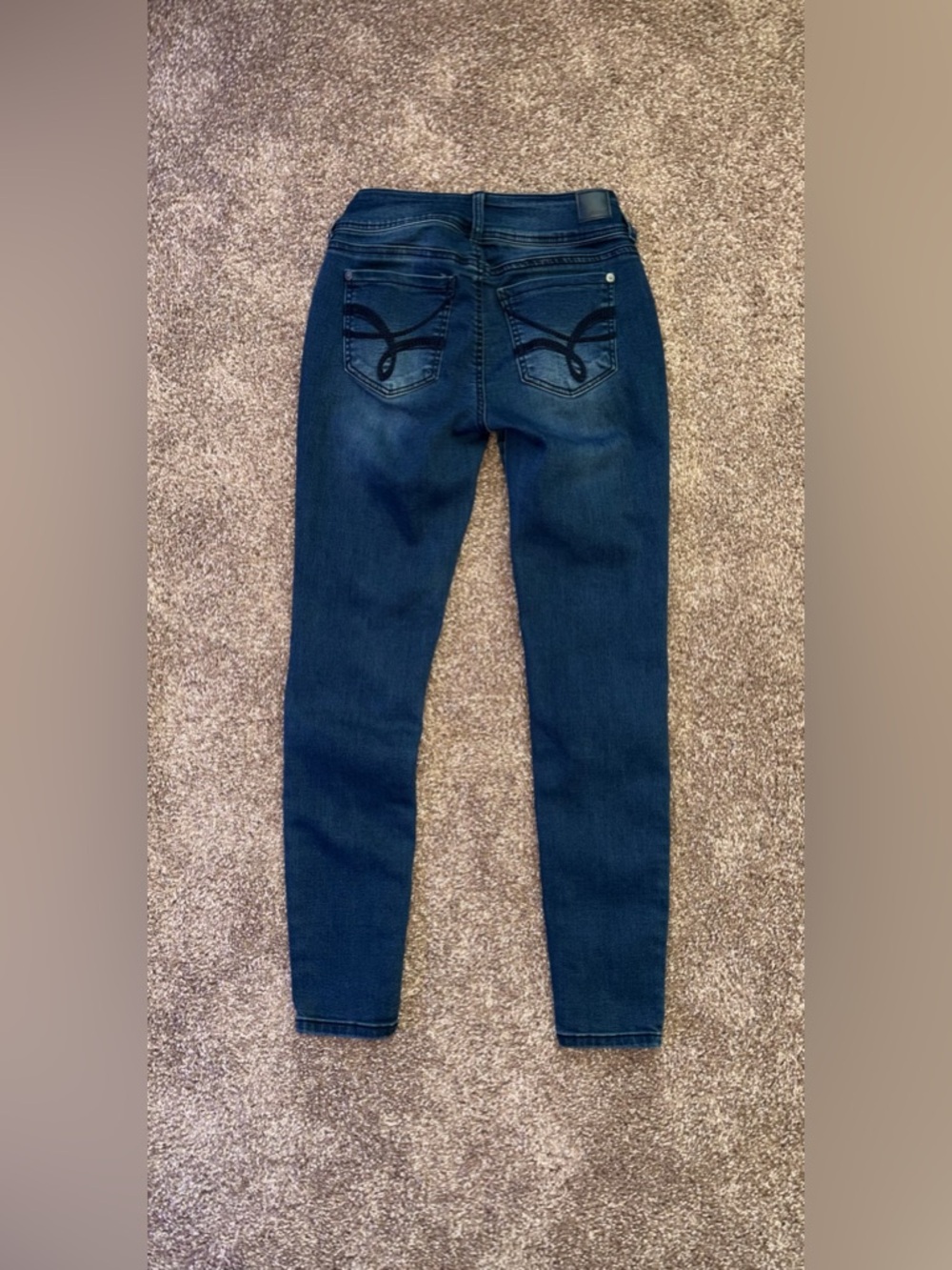 Wallflower The Ultra Fit Dark Blue Skinny Jeans - Picture 4 of 6
